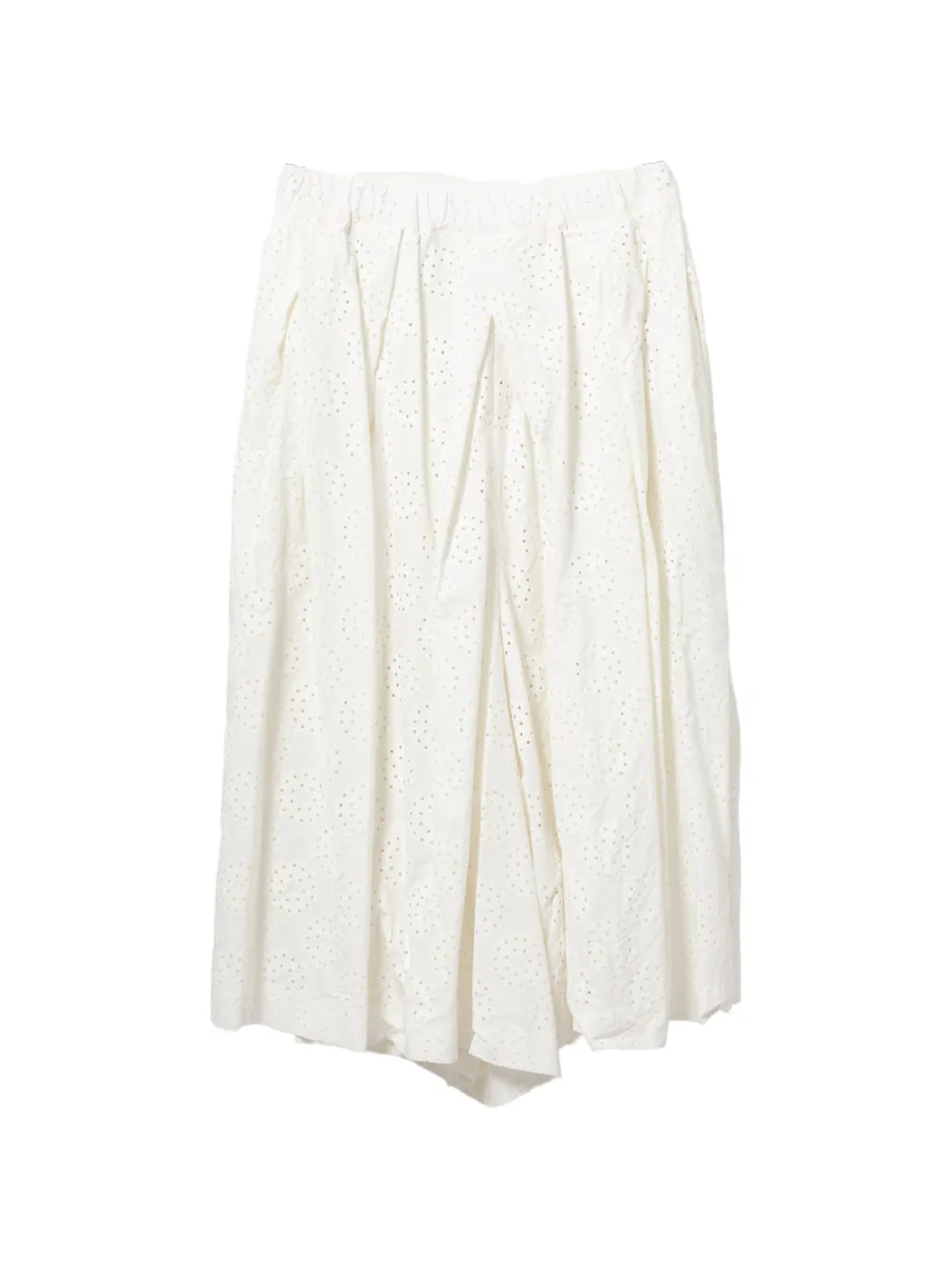 Comme Des Garçons Pantaloni Eyelet - Bianco
