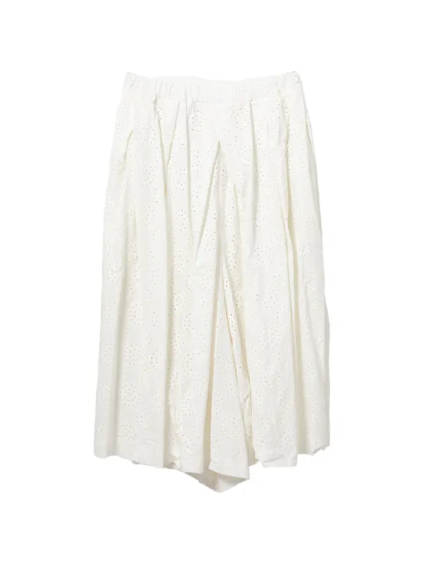 Comme des Garçons Eyelet Trousers in White