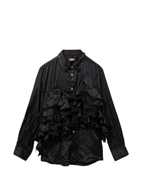 Comme Des Garçons camisa con volantes