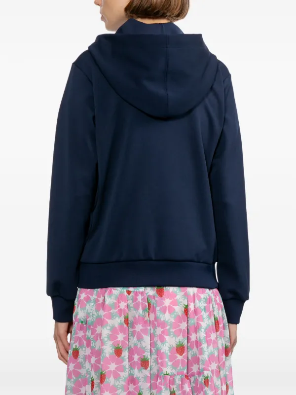 Comme Des Garçons Girl Flower Appliqué Zip Hoodie | Pink | FARFETCH