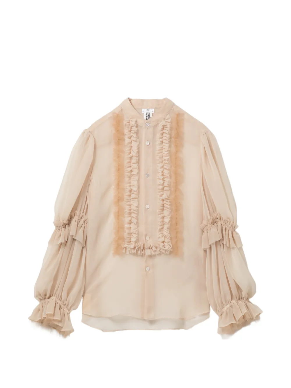 Noir Kei Ninomiya Blusa con ruches - Toni neutri