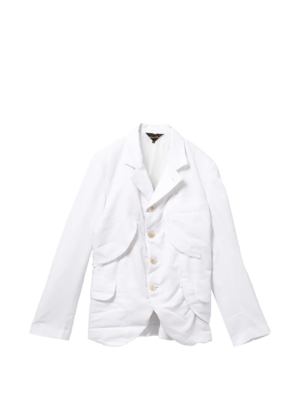 Comme Des Garçons Jacke mit fallendem Revers - Weiß
