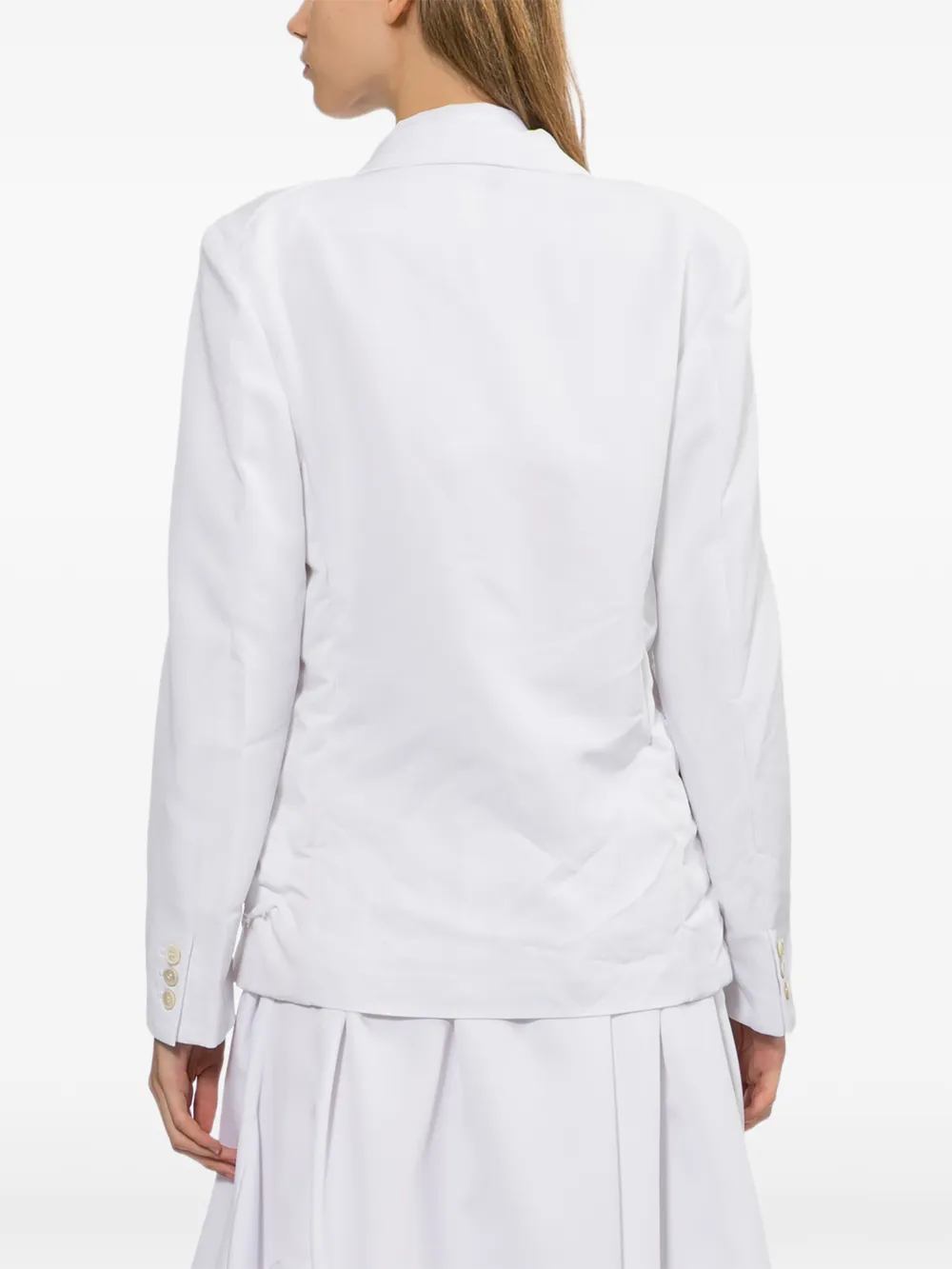 Comme Des Garçons Jack met gekerfde revers Wit