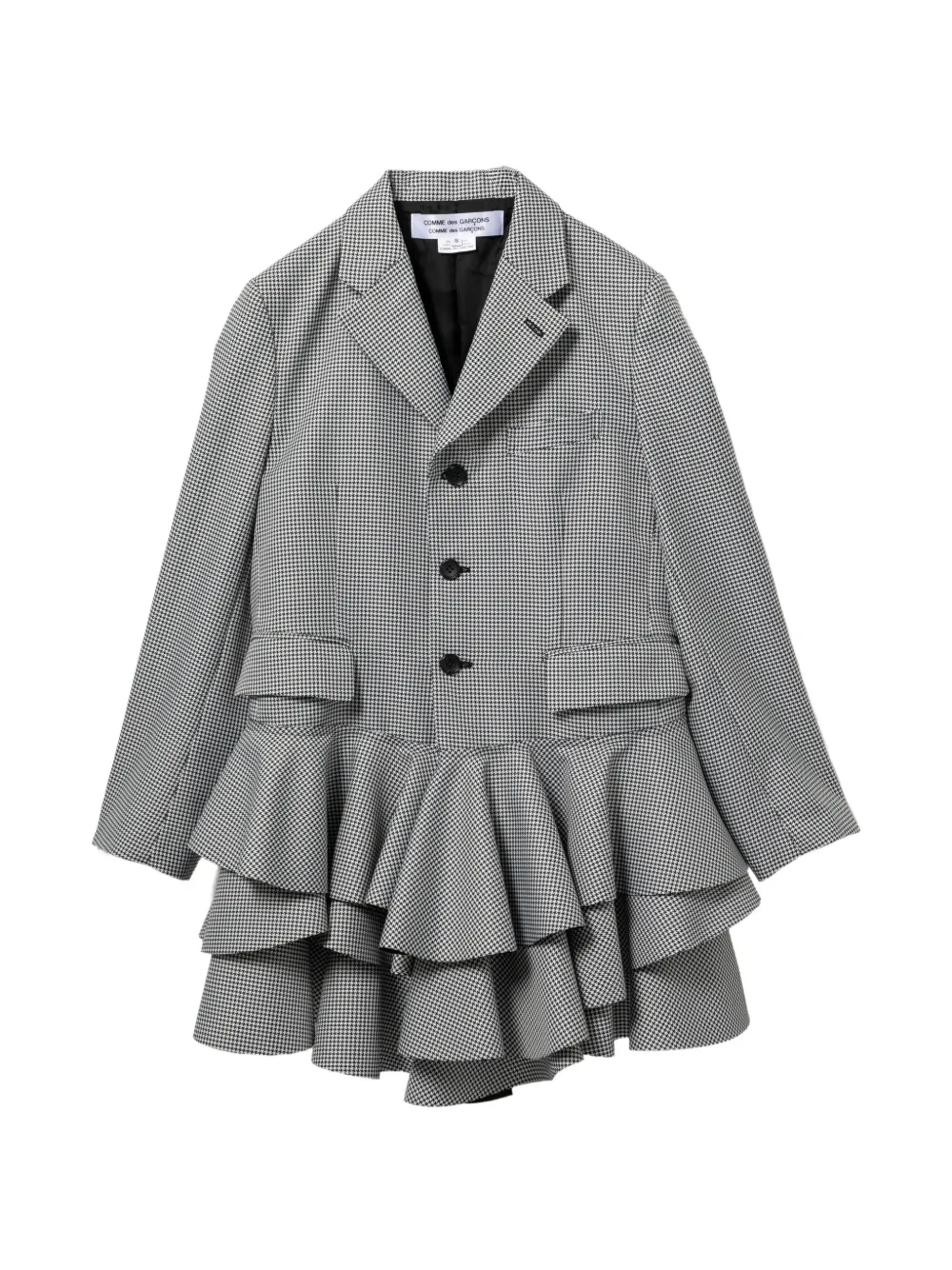 Comme Des Garçons Comme Des Garçons Giacca con ruches - Bianco