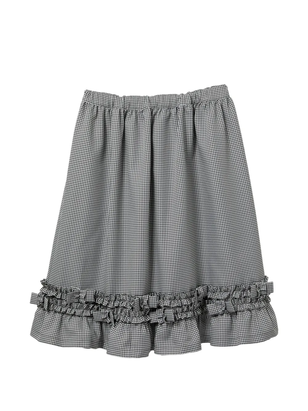 Comme Des Garçons Girl Gonna midi in pied-de-poule - Nero