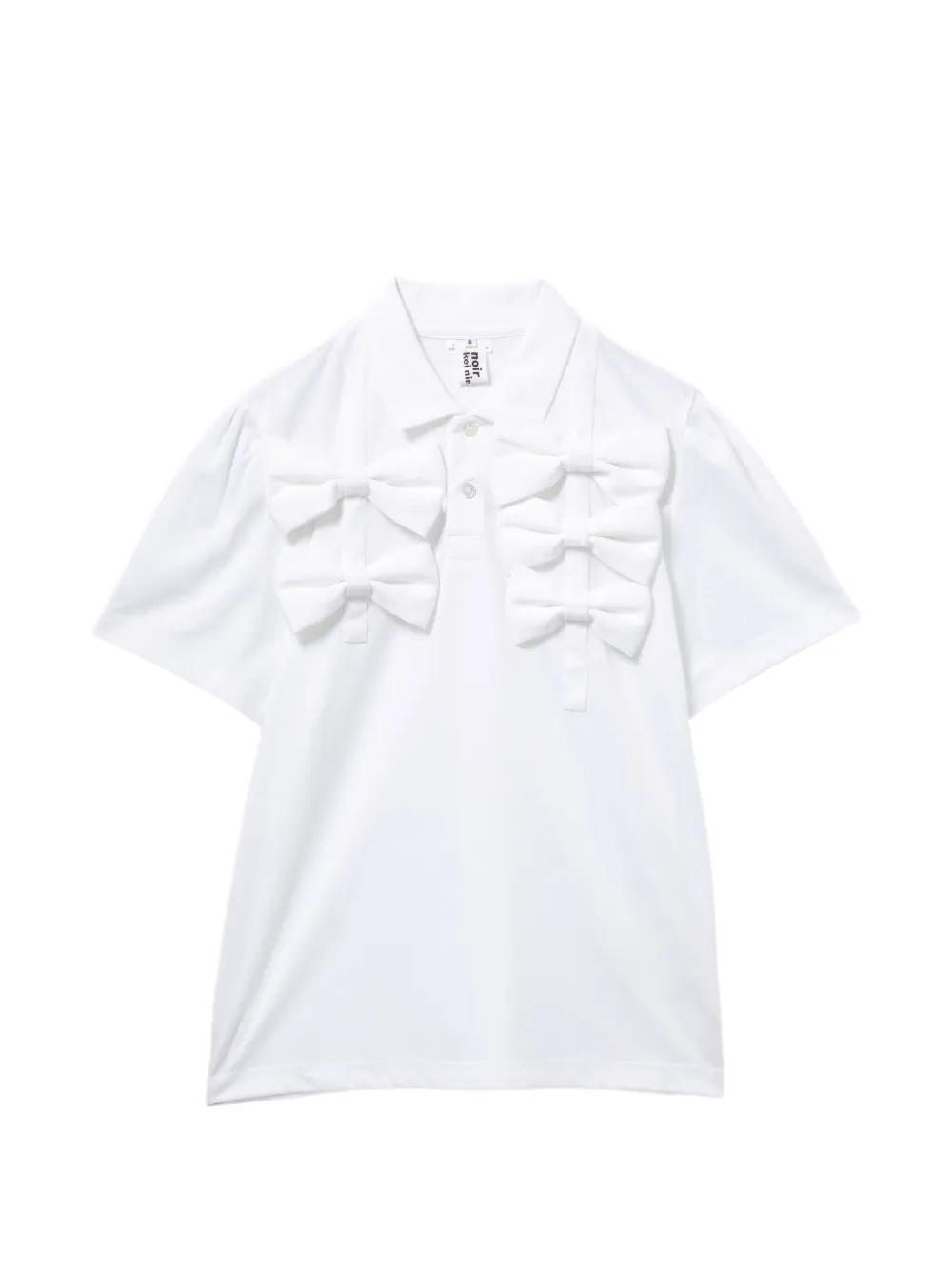 Noir Kei Ninomiya Camicia con fiocco - Bianco
