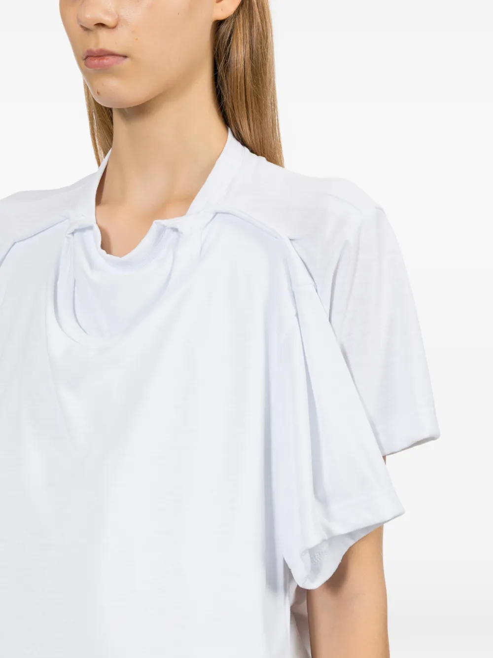 Comme Des Garçons Gelaagd T-shirt Wit