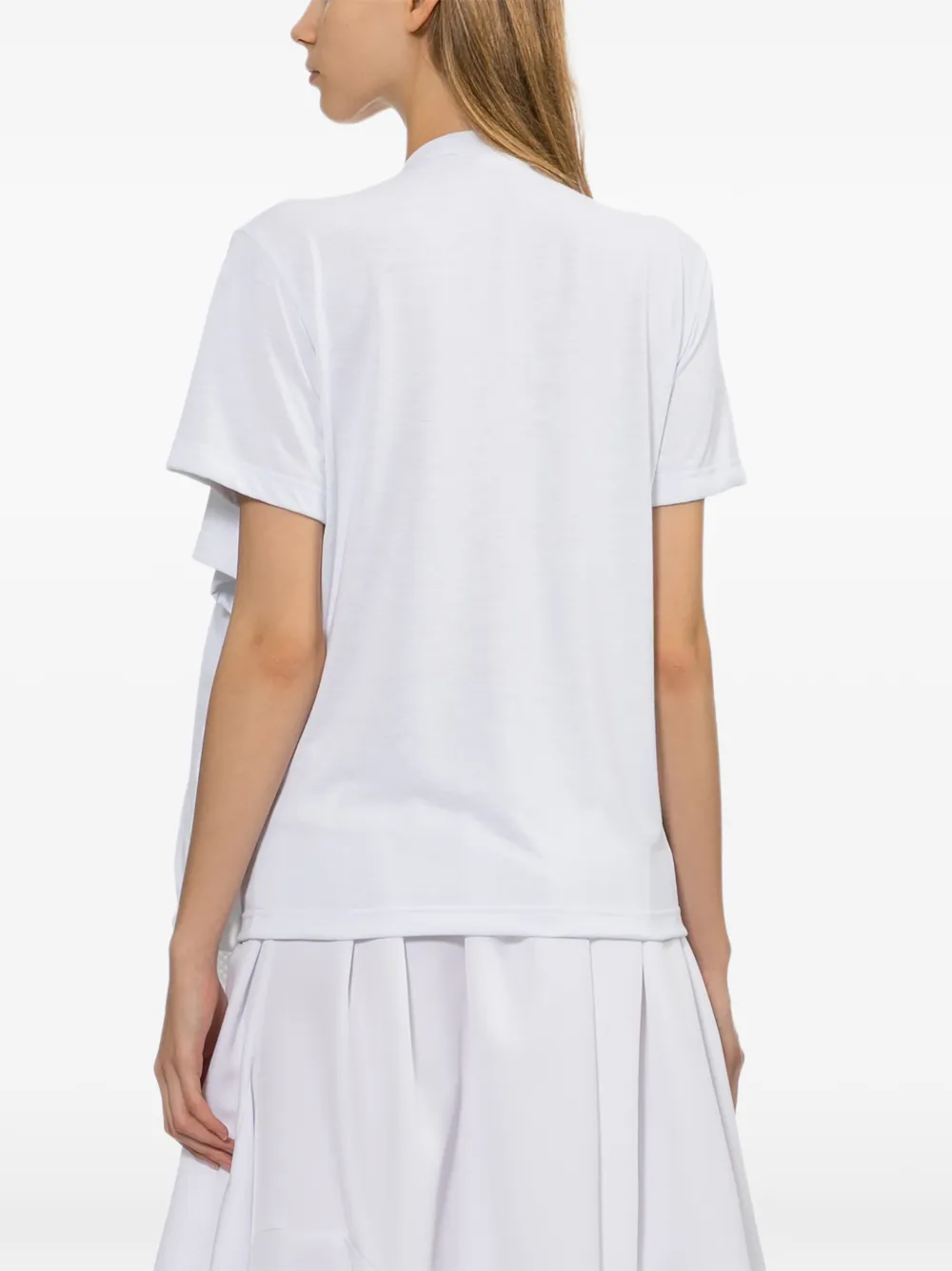 Comme Des Garçons Gelaagd T-shirt Wit