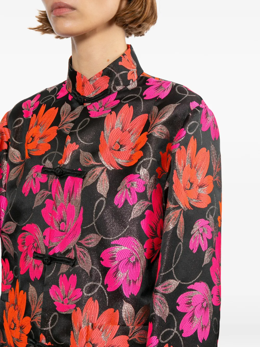 Comme Des Garçons Comme Des Garçons Jack met bloemenpatroon Zwart