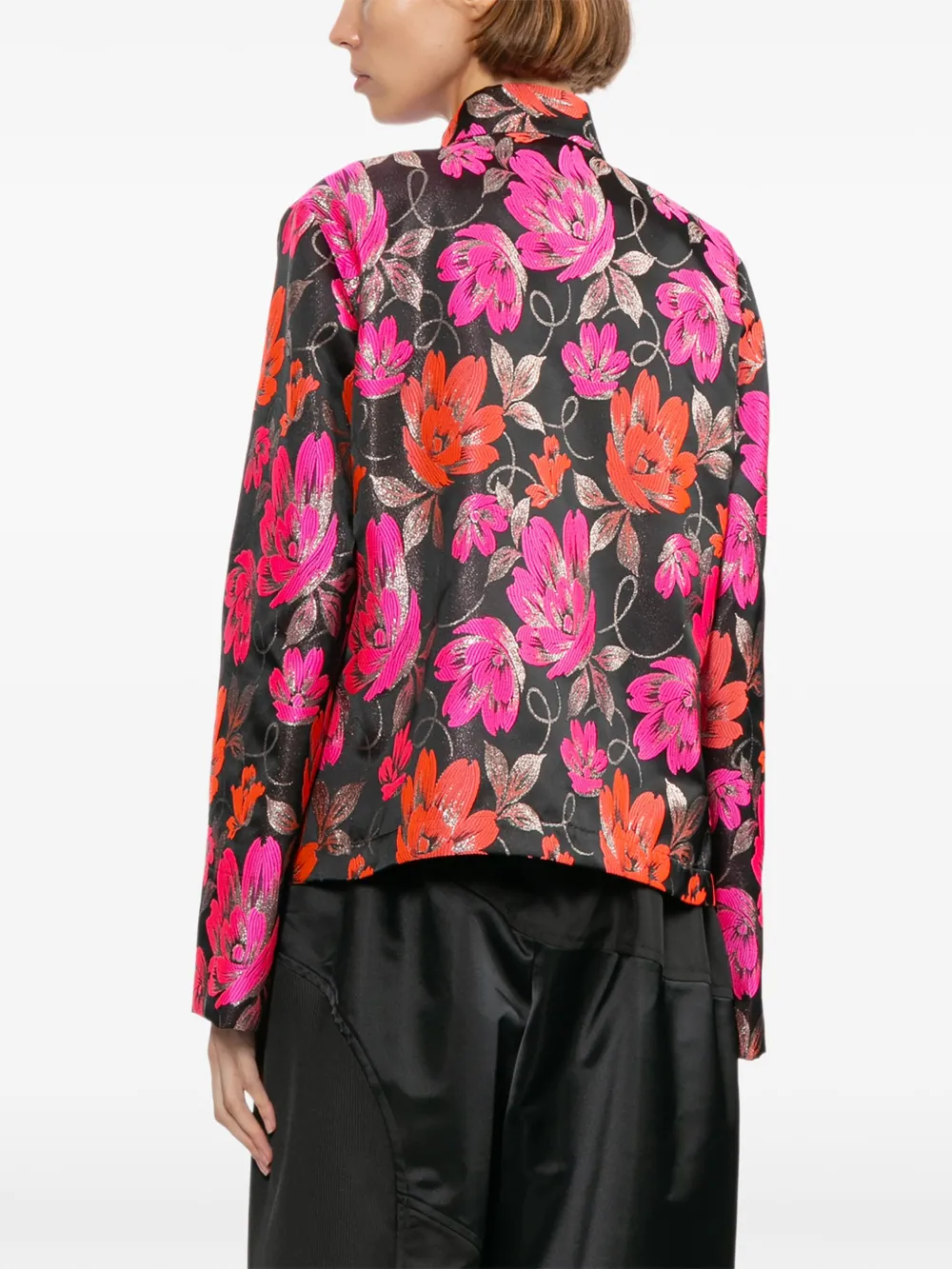 Comme Des Garçons Comme Des Garçons Jack met bloemenpatroon Zwart