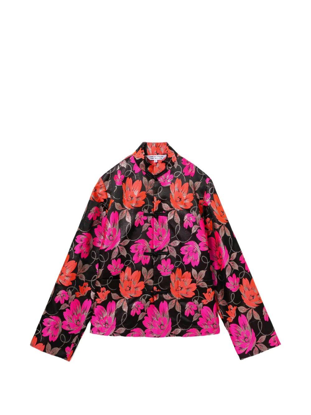 Comme Des Garçons Comme Des Garçons Giacca a fiori - Nero