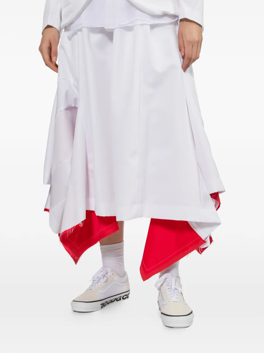 Comme Des Garçons Asymmetric Ruffled Skirt in Neutrals, view 5
