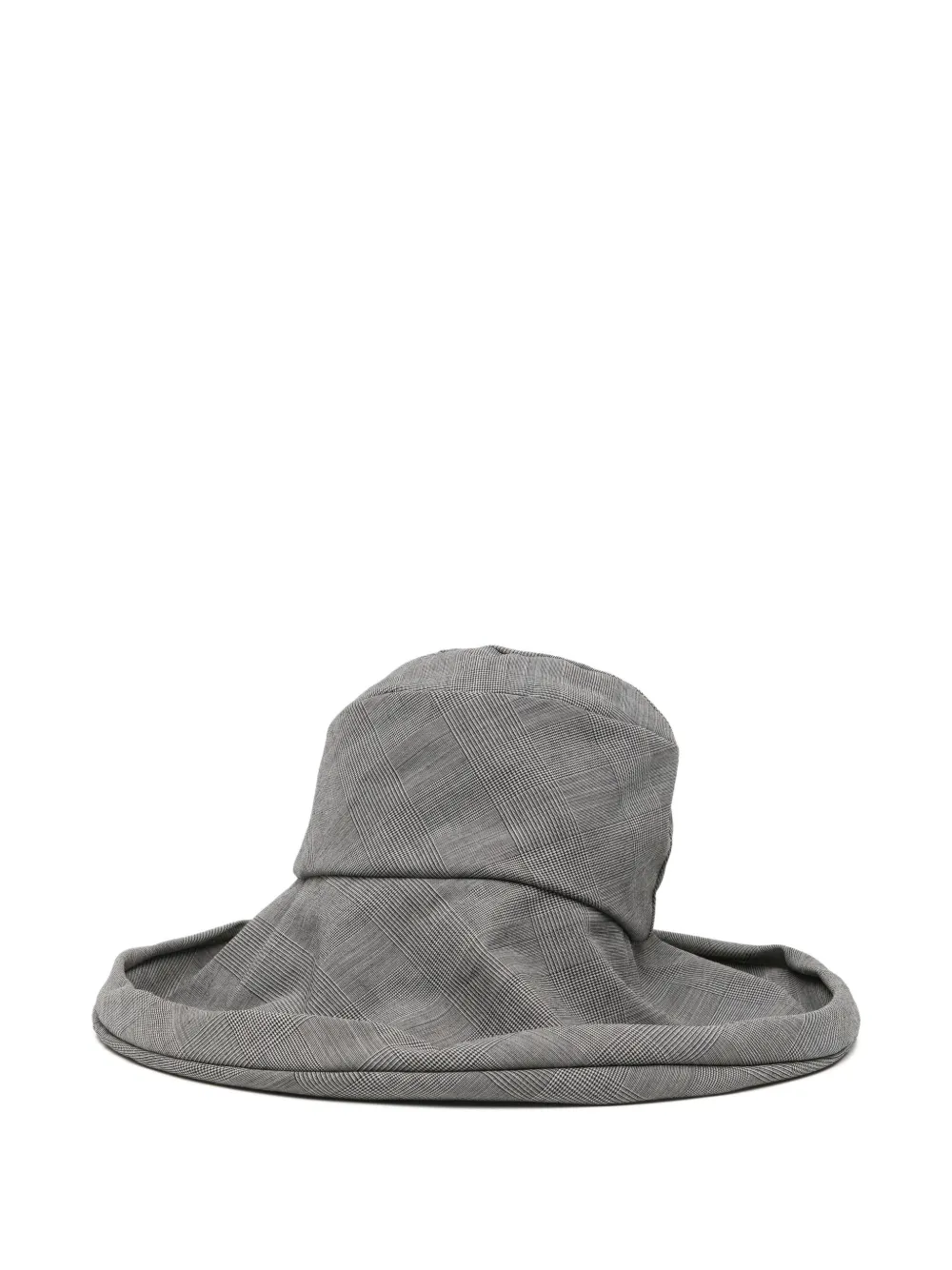 Junya Watanabe Fedora a quadri - Grigio
