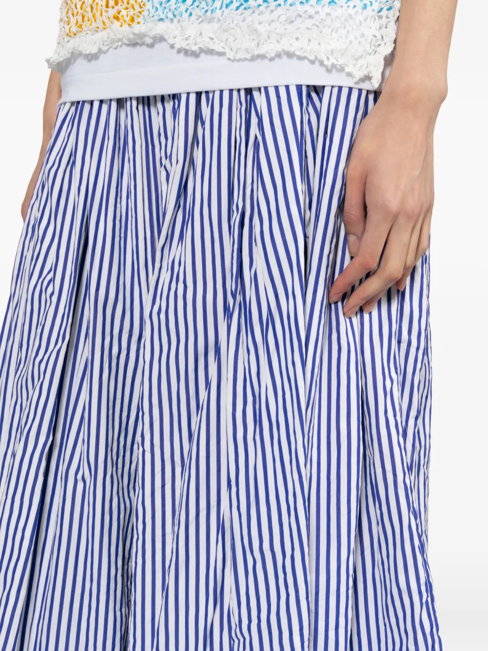Comme Des Garçons Comme Des Garçons ストライプ スカート | ブルー