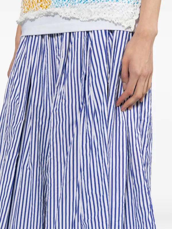 Comme Des Garçons Comme Des Garçons ストライプ スカート | ブルー