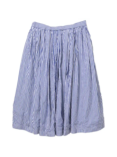 Comme Des Garçons Comme Des Garçons striped midi skirt