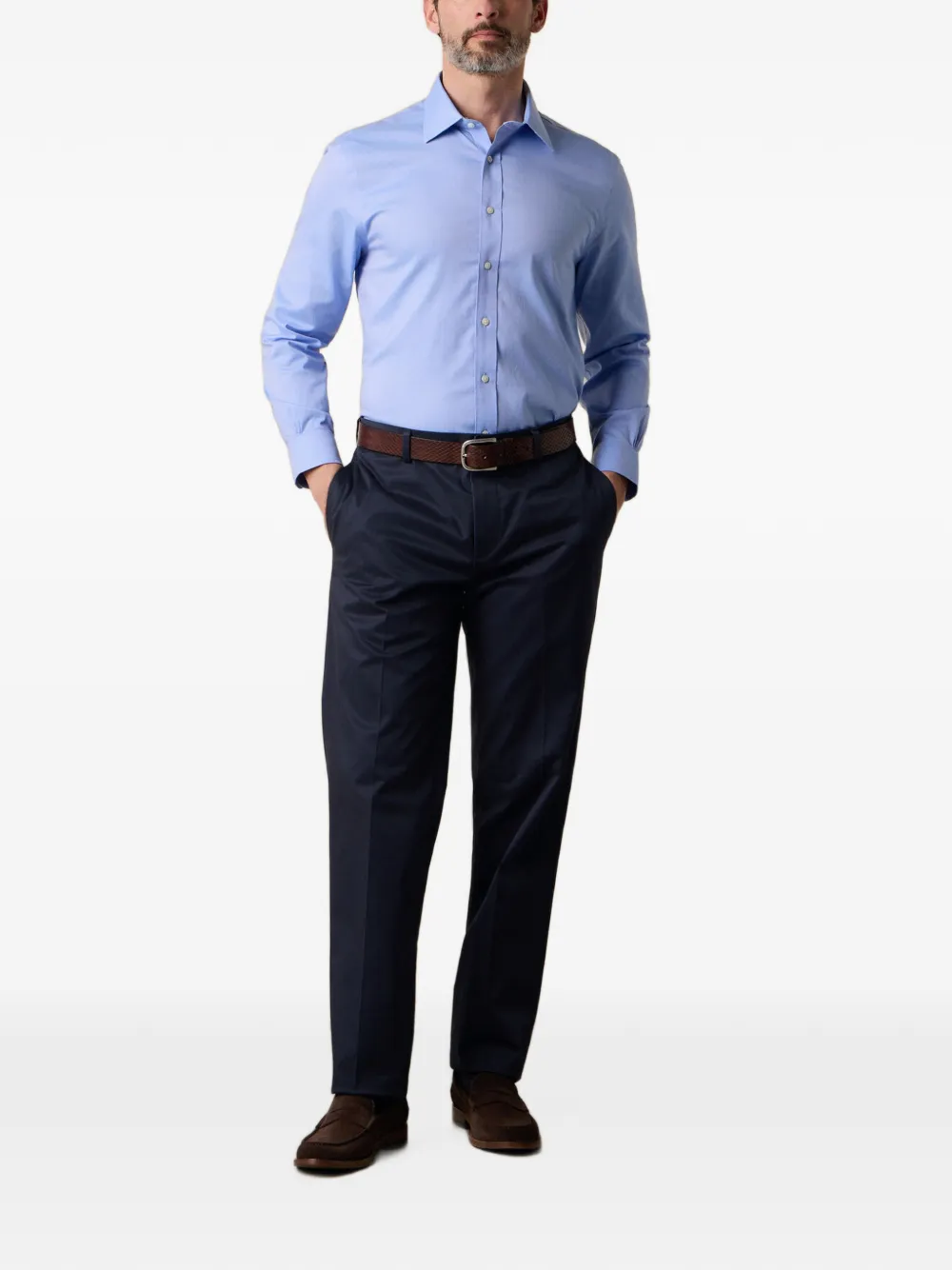 Brooks Brothers Overhemd met knopen Blauw