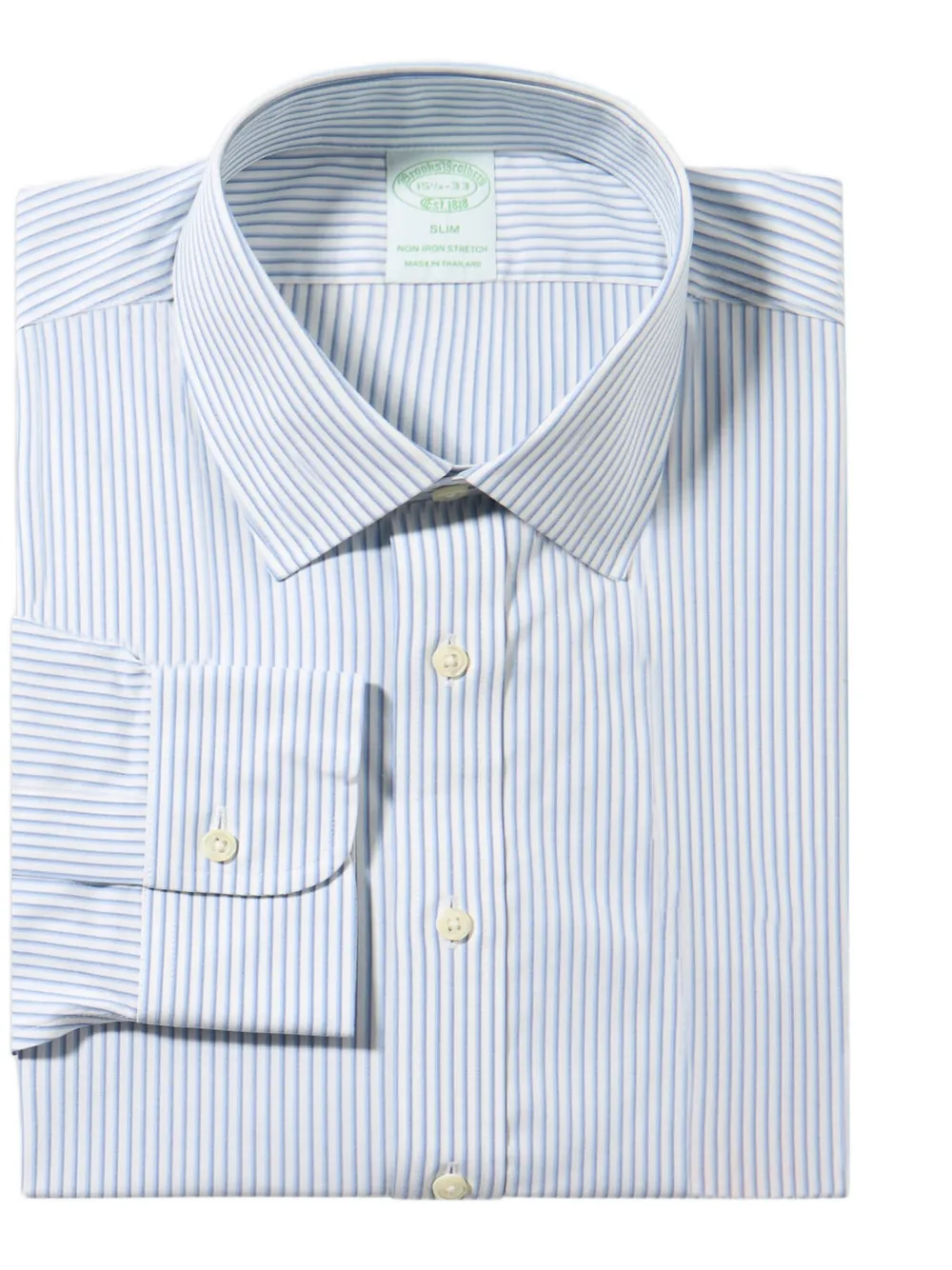 Brooks Brothers Overhemd met patroon en lange mouwen Blauw