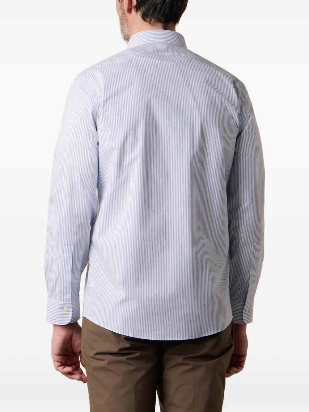Brooks Brothers Overhemd met patroon en lange mouwen Blauw