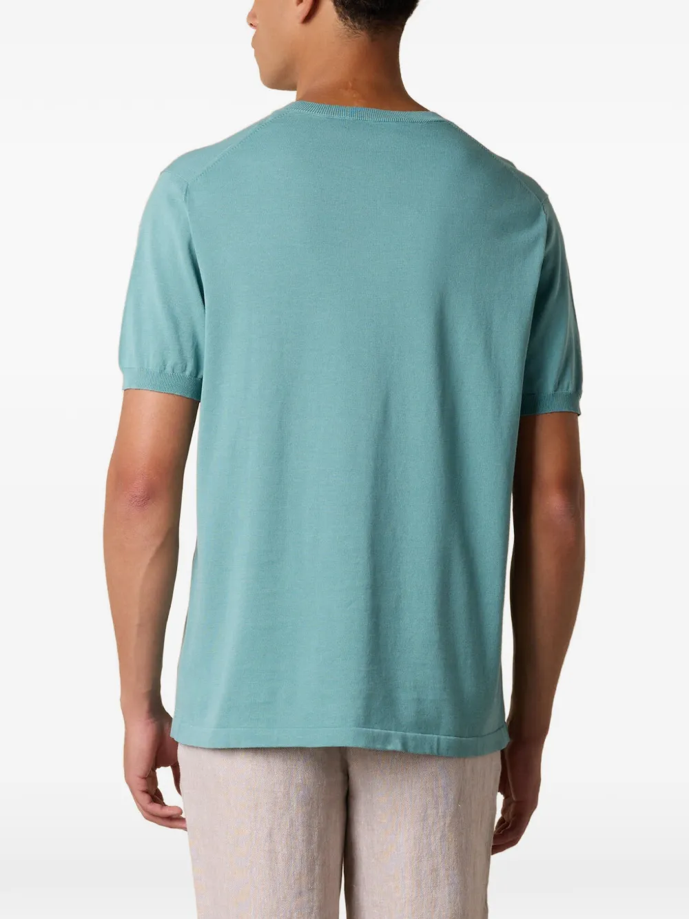 Brooks Brothers T-shirt met ronde hals Blauw