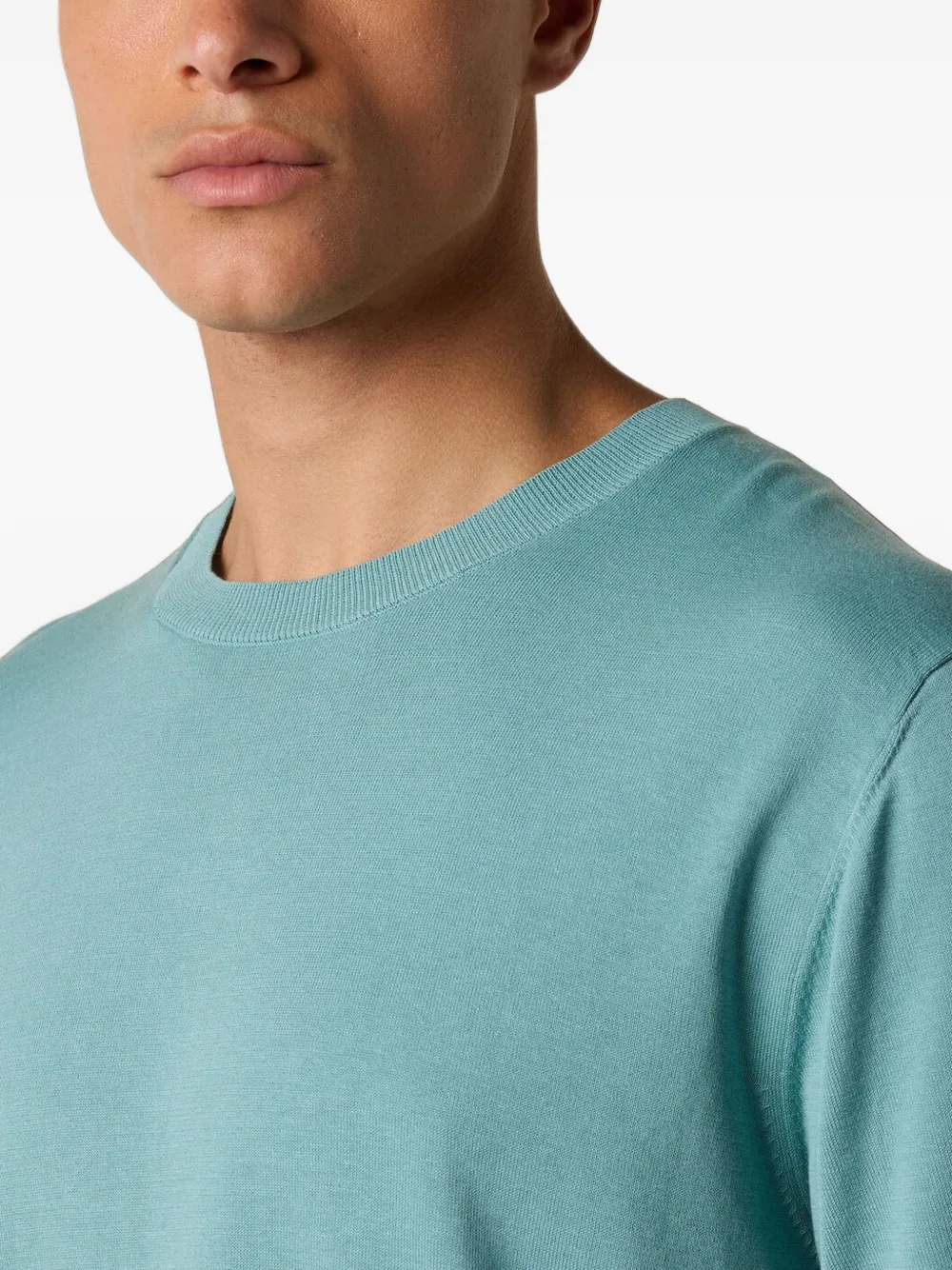 Brooks Brothers T-shirt met ronde hals Blauw