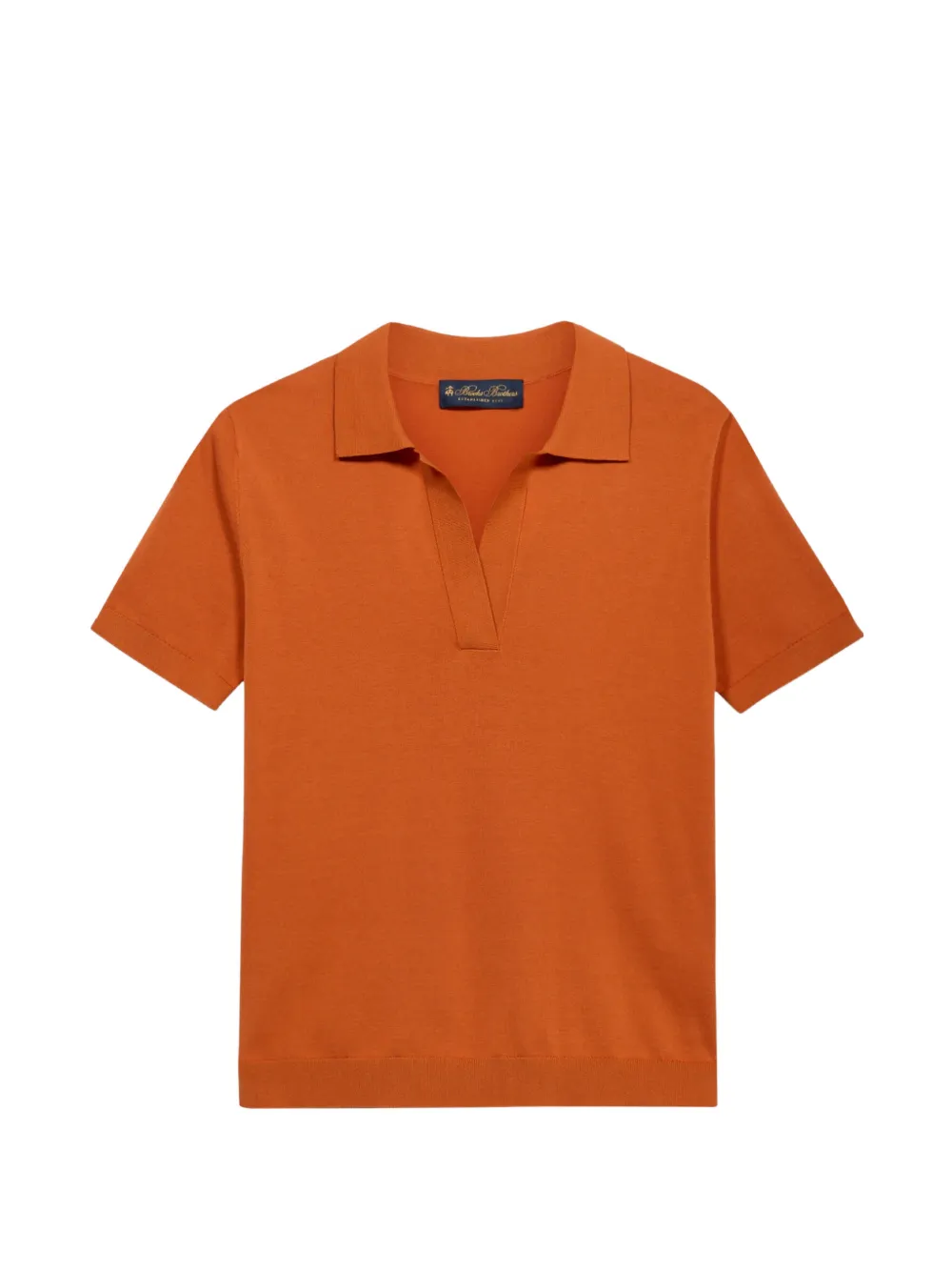 Brooks Brothers V-neck ribbed T-shirt - Marrone
