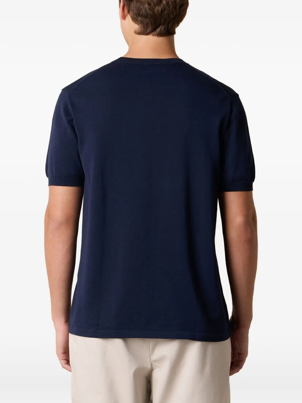 Brooks Brothers T-shirt met ronde hals Blauw