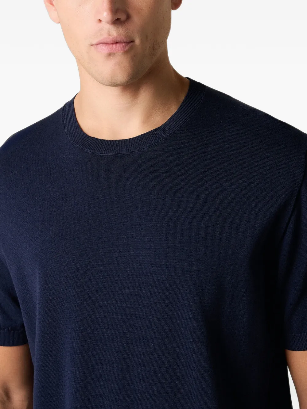 Brooks Brothers T-shirt met ronde hals Blauw