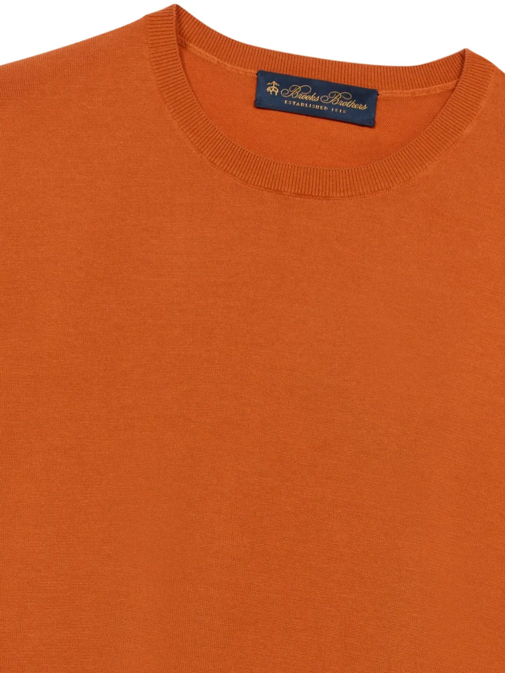  Brooks Brothers Short-sleeve Ribbed Top - Orange 