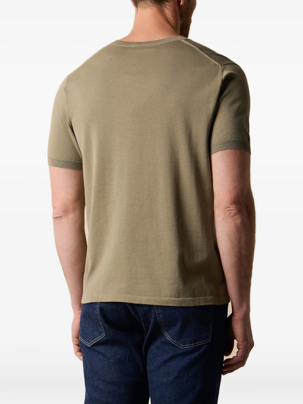 Brooks Brothers T-shirt met ronde hals Groen