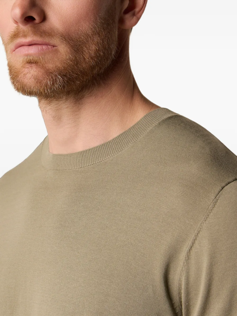 Brooks Brothers T-shirt met ronde hals Groen