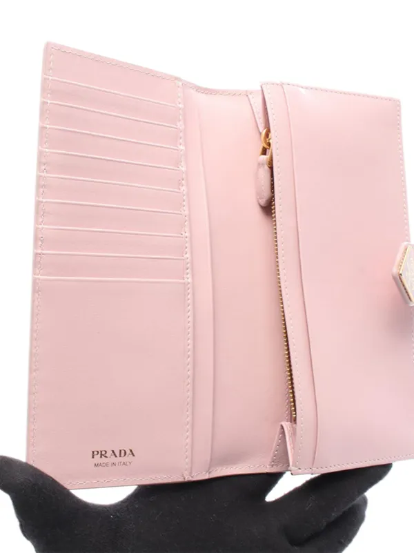 Prada Pre-Owned 2010-2025 サフィアーノ ウォレット 長財布 | ピンク 