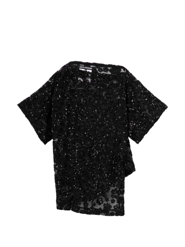 Junya Watanabe Sequin-embellished Top in Black