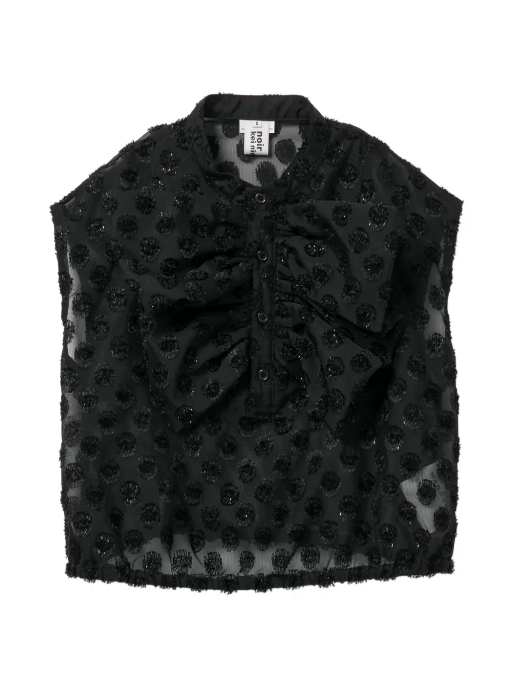 Noir Kei Ninomiya Ruffled Blouse In Black