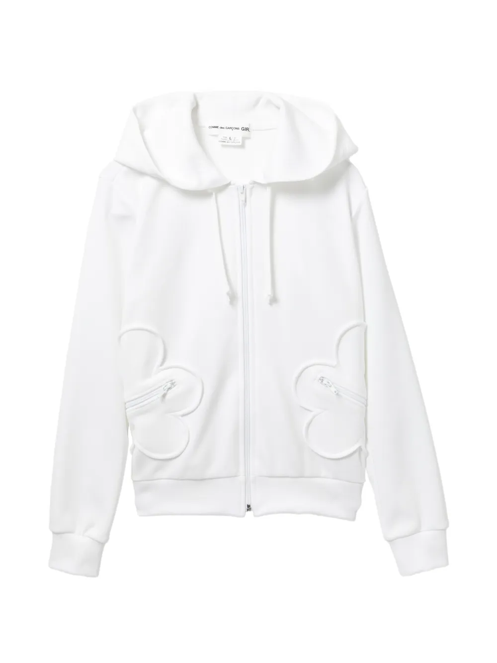 Comme Des Garçons Girl Felpa con cappuccio - Bianco