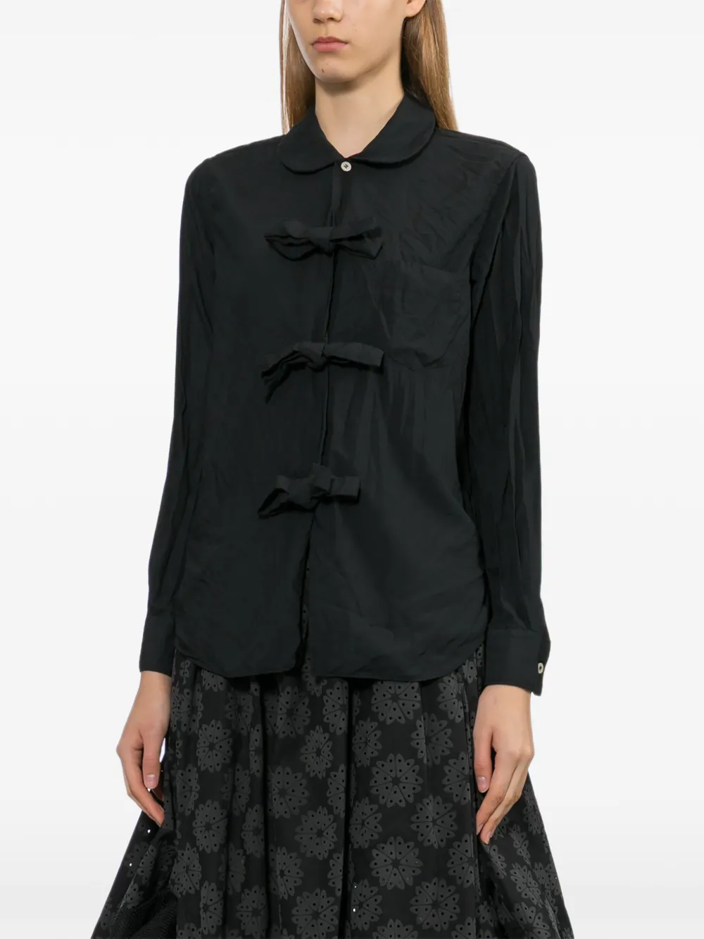  Comme Des Garçons Comme Des Garçons Peter Pan Collar Shirt - Black 