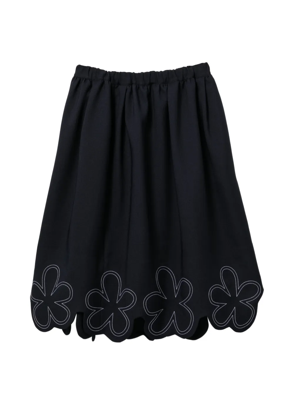 Comme Des Garçons Girl Gonna midi con ricamo - Blu