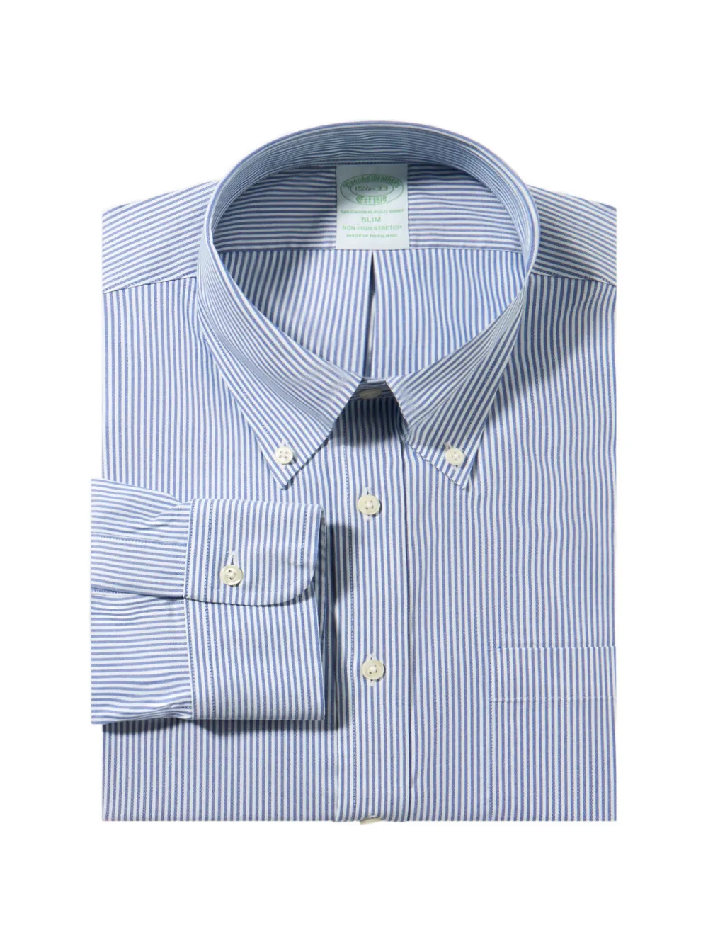 Brooks Brothers button-fastening striped shirt - Blu