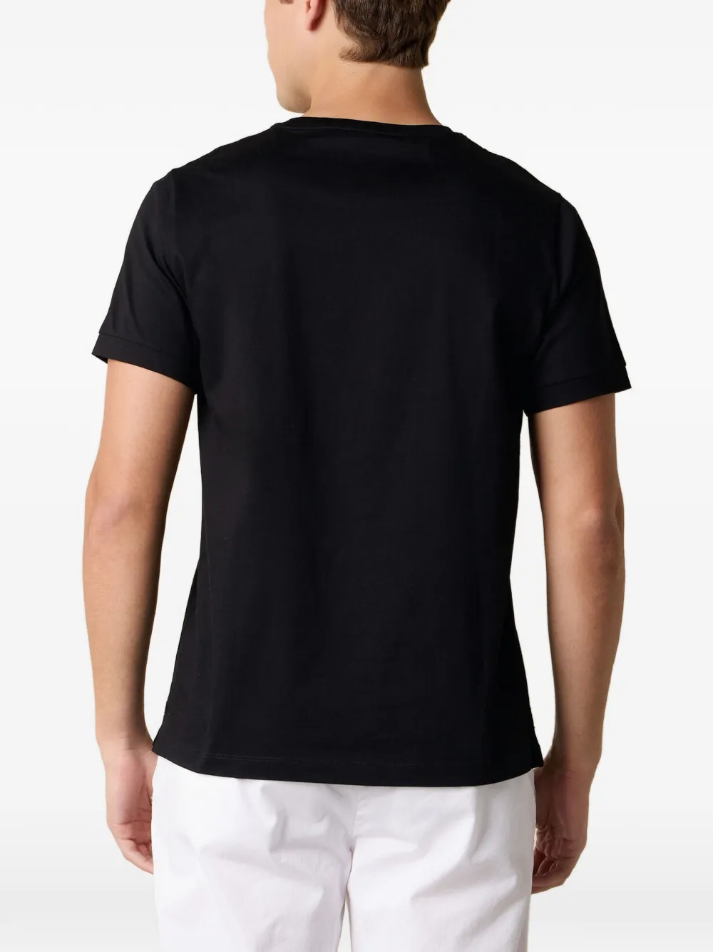 Brooks Brothers T-shirt met zak en korte mouwen Zwart