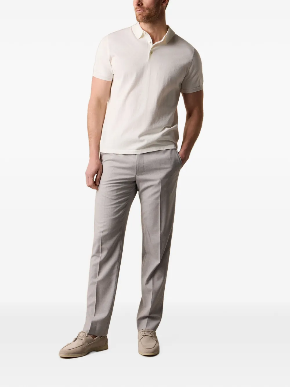 Brooks Brothers Poloshirt met knopen Wit