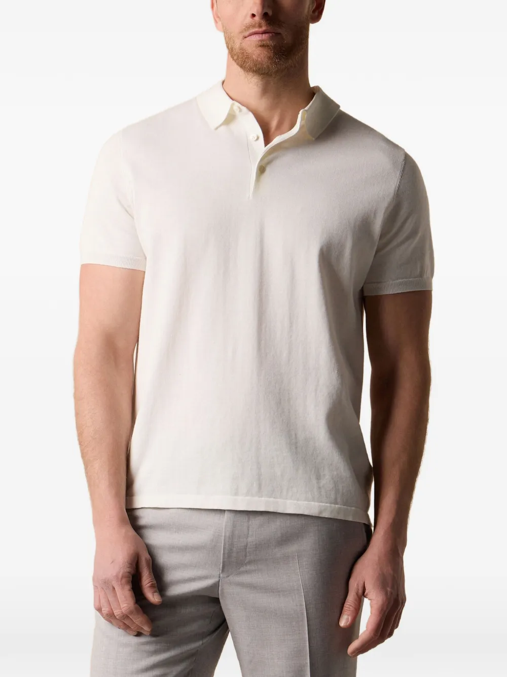 Brooks Brothers Polo con bottoni - Bianco