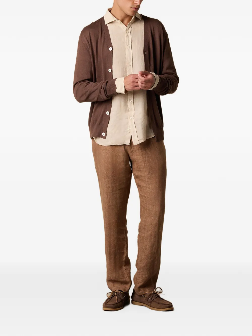 Brooks Brothers Overhemd met knopen Beige