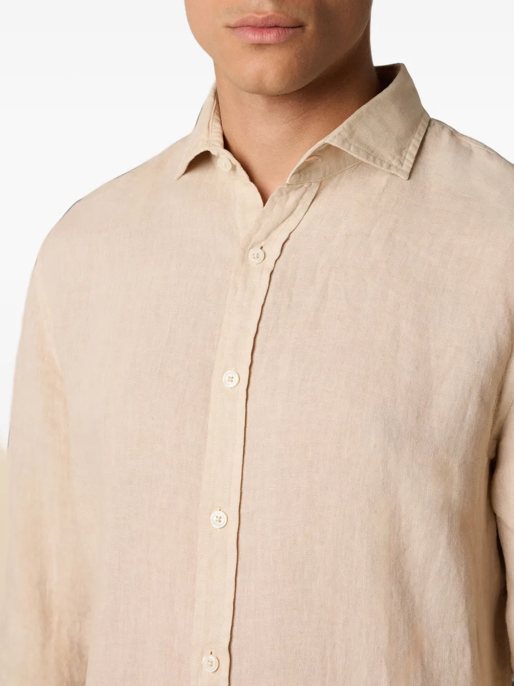 Brooks Brothers Overhemd met knopen Beige