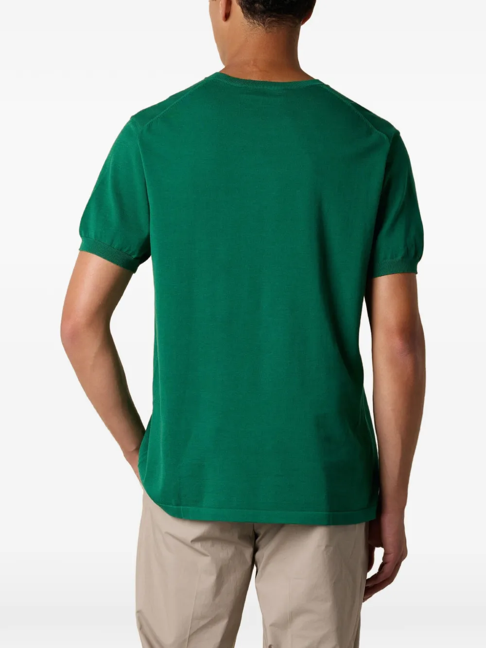 Brooks Brothers T-shirt met ronde hals Groen