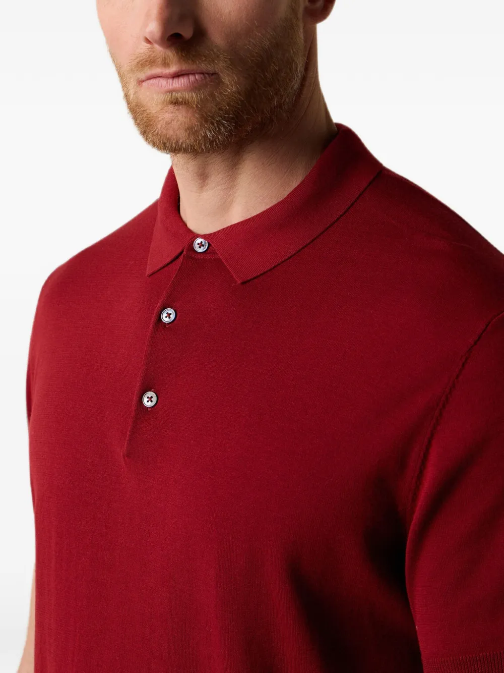 Brooks Brothers Poloshirt met knopen Rood