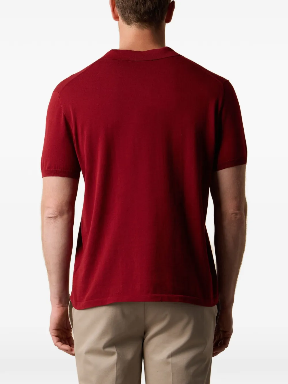 Brooks Brothers Poloshirt met knopen Rood