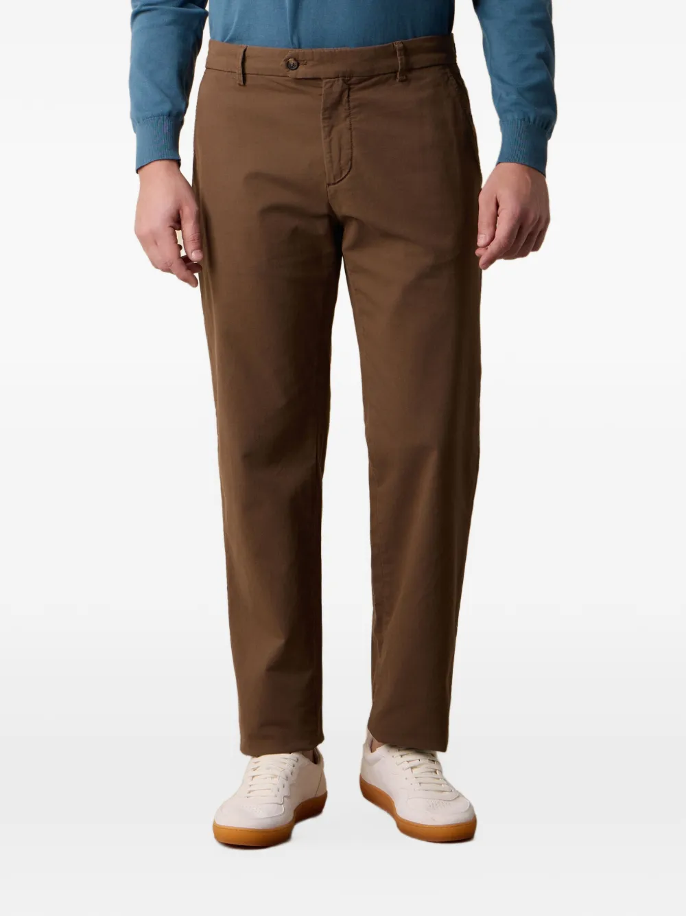 Brooks Brothers buttoned belt-loop trousers - Braun