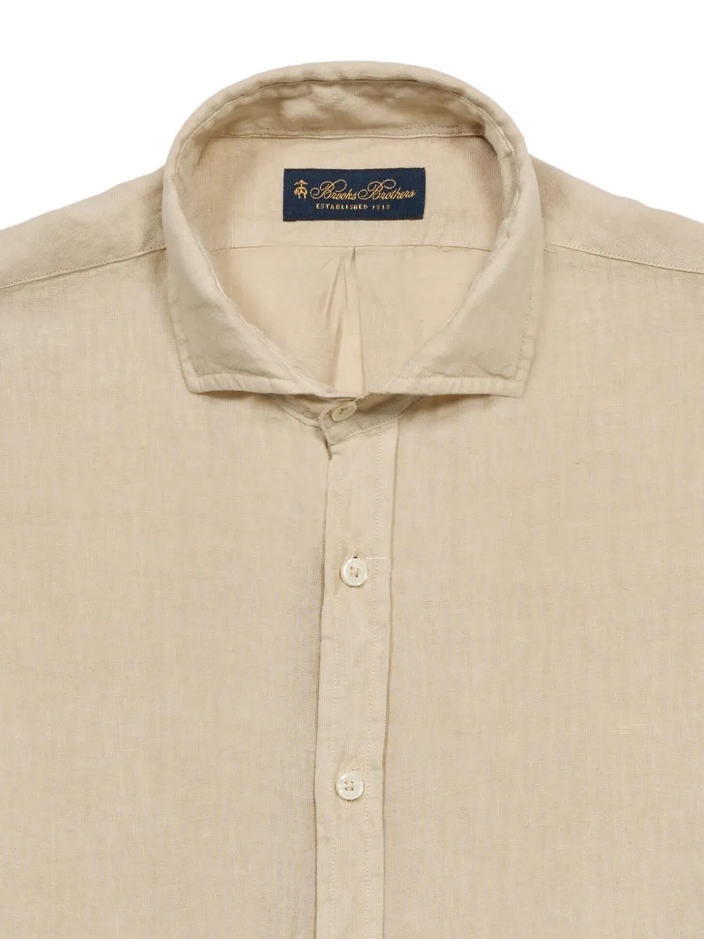 Brooks Brothers Overhemd met knopen Beige