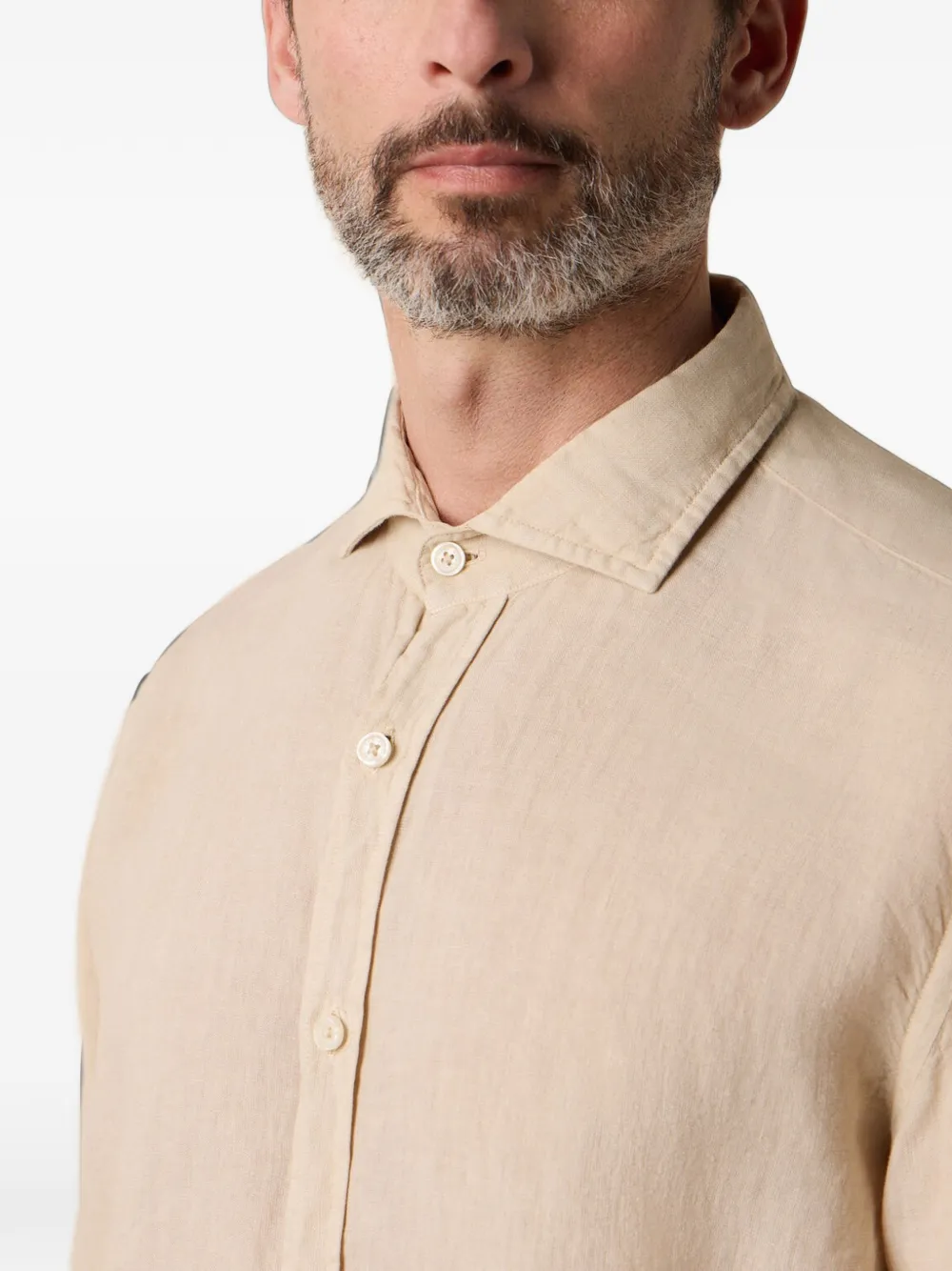 Brooks Brothers Overhemd met knopen Beige