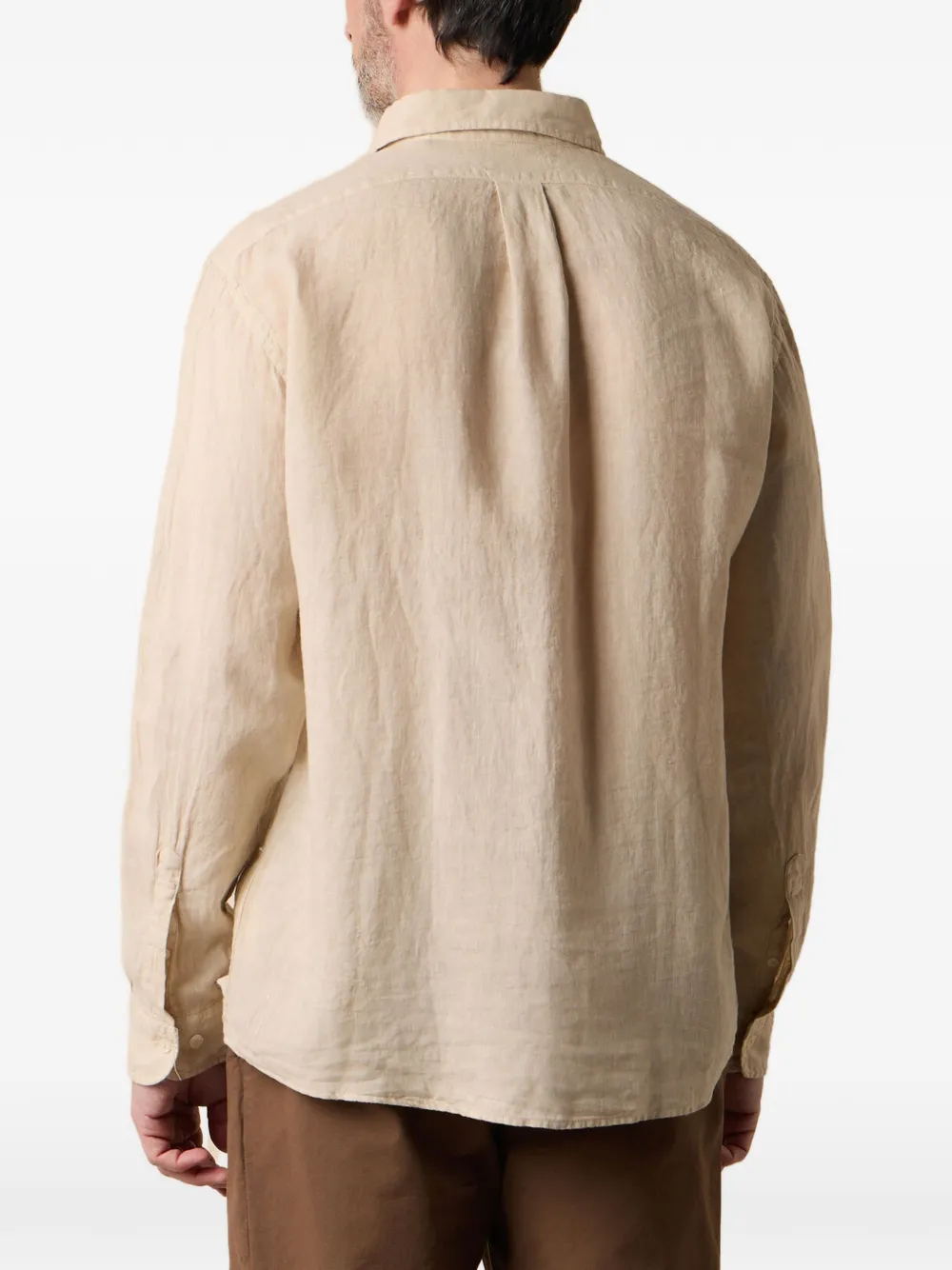 Brooks Brothers Overhemd met knopen Beige
